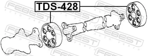 FEBEST Joint, propshaft (TDS-428)