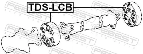FEBEST Joint, propshaft (TDS-LCB)