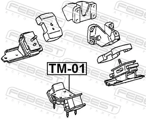 FEBEST Mounting, engine (TM-01)