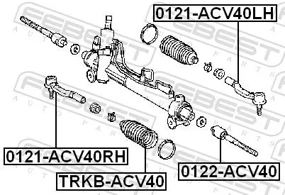 FEBEST Bellow, steering (TRKB-ACV40)