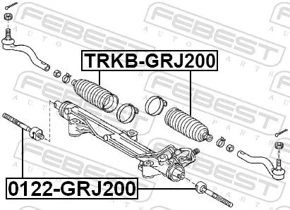 FEBEST Bellow, steering (TRKB-GRJ200)