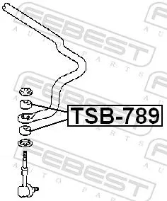 FEBEST Mounting, axle strut (TSB-789)