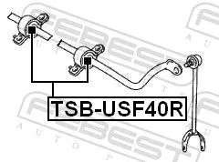 FEBEST Mounting, stabiliser bar (TSB-USF40R)