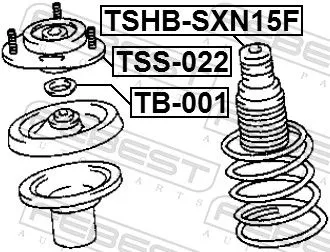 FEBEST Protective Cap/Bellow, shock absorber (TSHB-SXN15F)