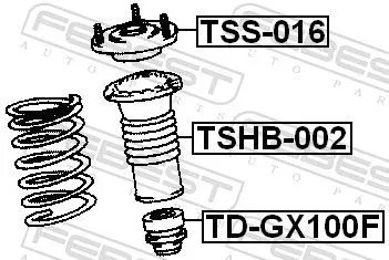FEBEST Suspension Strut Support Mount (TSS-016)