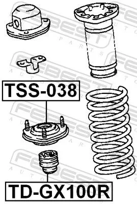 FEBEST Suspension Strut Support Mount (TSS-038)