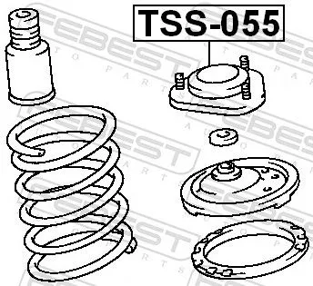 FEBEST Suspension Strut Support Mount (TSS-055)