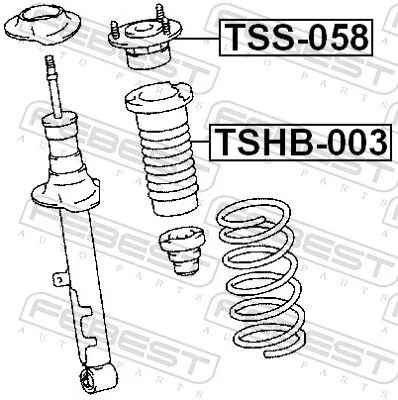 FEBEST Suspension Strut Support Mount (TSS-058)