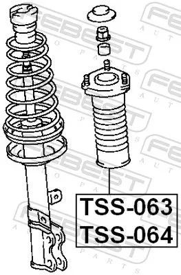 FEBEST Suspension Strut Support Mount (TSS-064)