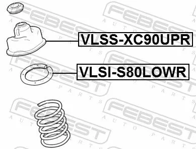 FEBEST Suspension Strut Support Mount (VLSS-XC90UPR)