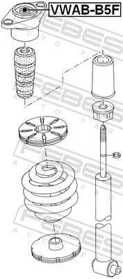 FEBEST Belt Pulley, alternator (VWAB-B5F)