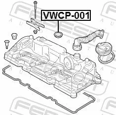 FEBEST Seal Ring, injector (VWCP-001)