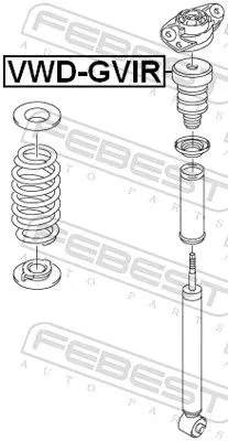 FEBEST Rubber Buffer, suspension (VWD-GVIR)
