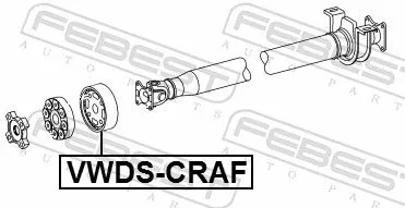 FEBEST Joint, propshaft (VWDS-CRAF)