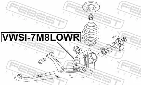 FEBEST Spring Seat (VWSI-7M8LOWR)