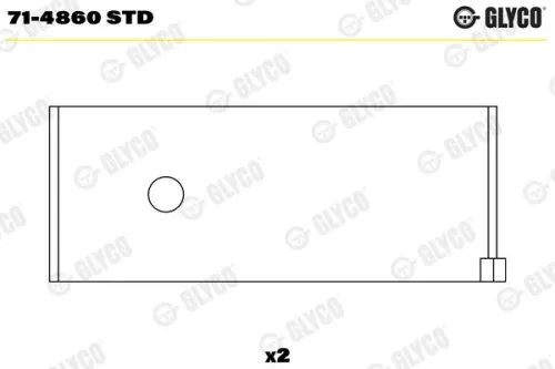 GLYCO Connecting Rod Bearing (71-4860 STD)