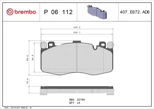 Brake Pad Set, disc brake