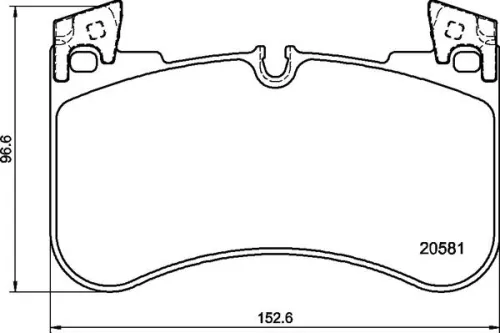 BREMBO Brake Pad Set, disc brake (P 44 029)