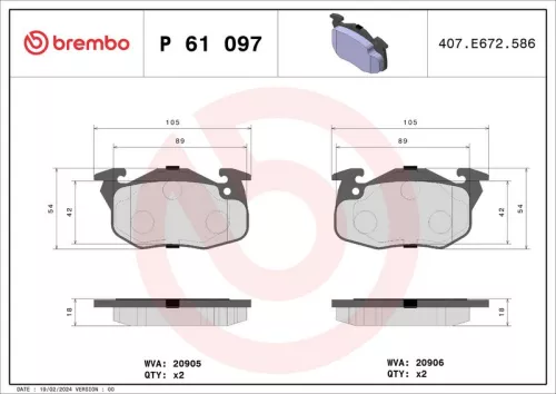 Brake Pad Set, disc brake