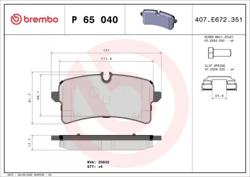 Brake Pad Set, disc brake