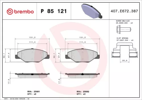 Brake Pad Set, disc brake