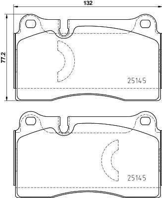 BREMBO Brake Pad Set, disc brake (P 85 159)