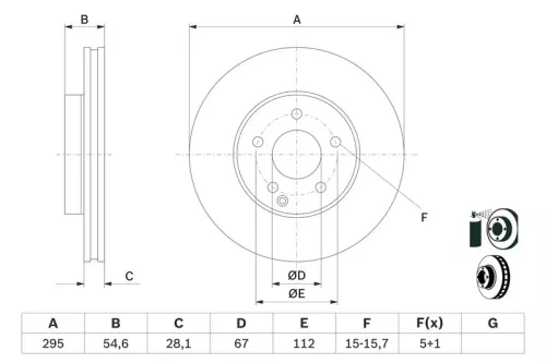 BOSCH Brake Disc (0986479039)