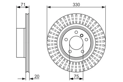 BOSCH Brake Disc (0986479727)