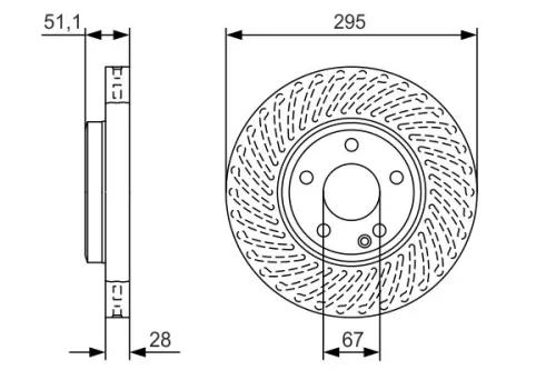 BOSCH Brake Disc (0986479A58)