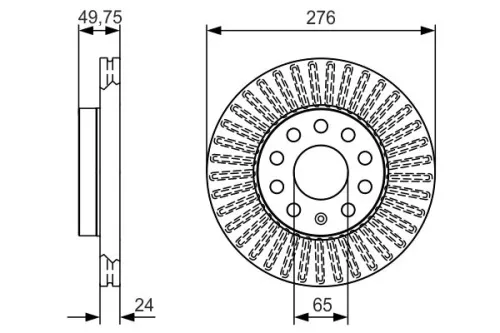 BOSCH Brake Disc (0986479C47)