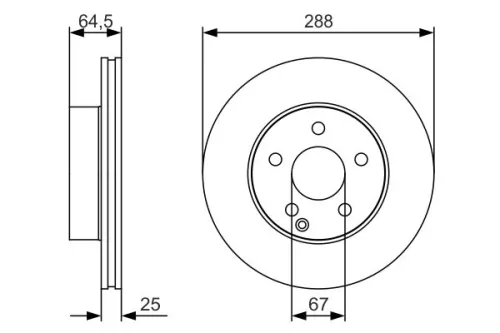 BOSCH Brake Disc (0 986 479 S83)
