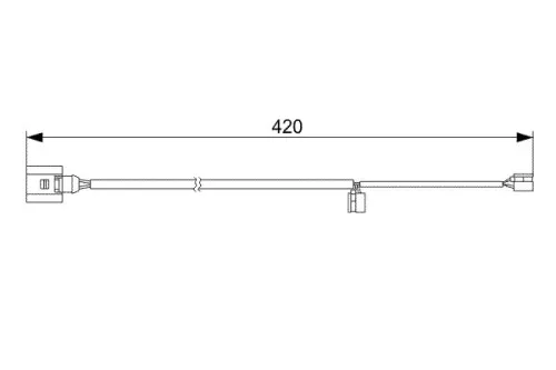 BOSCH Warning Contact, brake pad wear (1987473012)
