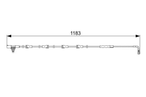 BOSCH Warning Contact, brake pad wear (1987473031)