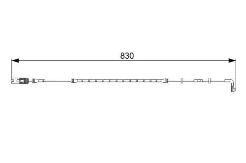 BOSCH Warning Contact, brake pad wear (1 987 473 043)