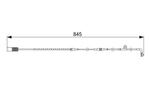 BOSCH Warning Contact, brake pad wear (1 987 473 044)