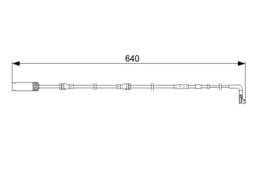 BOSCH Warning Contact, brake pad wear (1987473045)