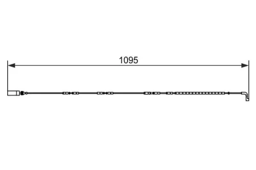 BOSCH Warning Contact, brake pad wear (1 987 473 069)