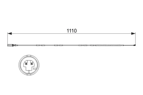 BOSCH Warning Contact, brake pad wear (1 987 473 515)