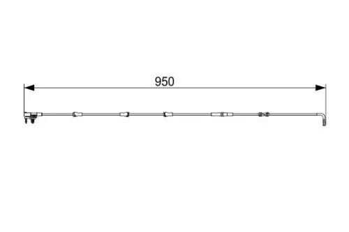 BOSCH Warning Contact, brake pad wear (1 987 473 564)