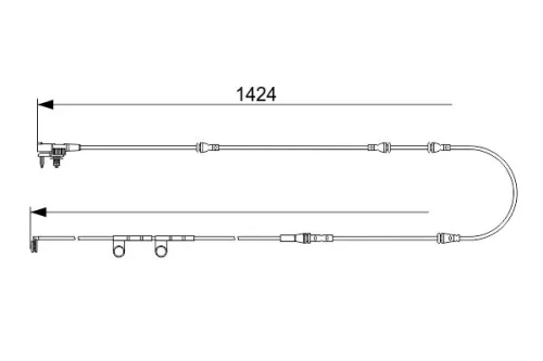 BOSCH Warning Contact, brake pad wear (1 987 473 581)