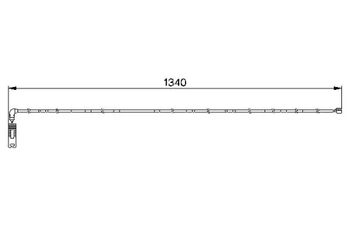 BOSCH Warning Contact, brake pad wear (1987474944)