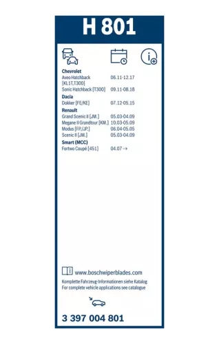 BOSCH Wiper Blade (3397004801)