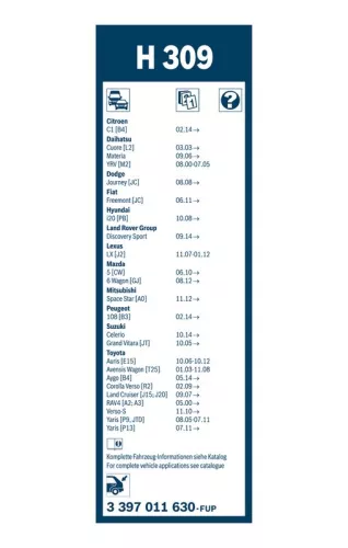 BOSCH Wiper Blade (3397011630)