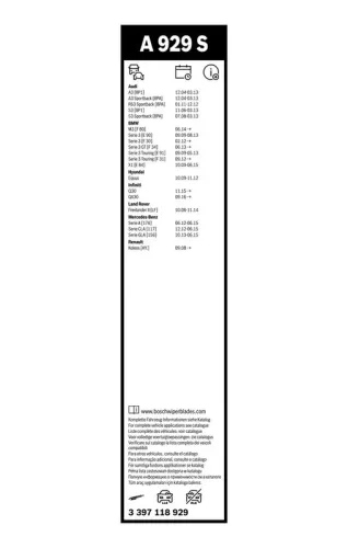 BOSCH Wiper Blade (3397118929)