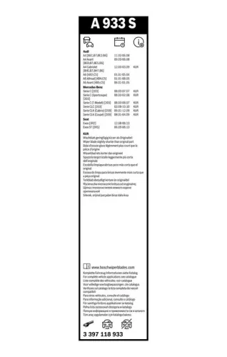 BOSCH Wiper Blade (3397118933)