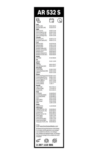 BOSCH Wiper Blade (3397118986)