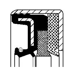 CORTECO Shaft Seal, differential (12001890B)