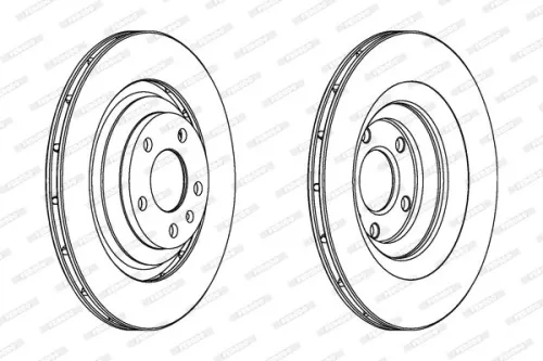 FERODO Brake Disc (DDF1240C)