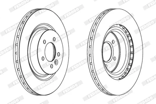 FERODO Brake Disc (DDF1434C-1)