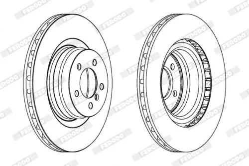 FERODO Brake Disc (DDF1435C-1)